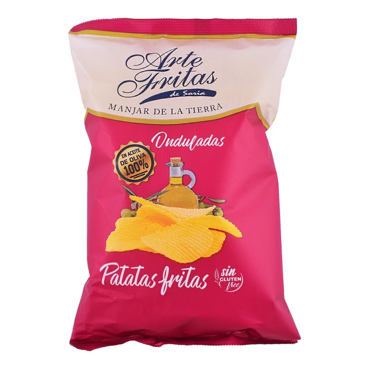 Patatas fritas onduladas aceite de oliva - Artefritas - 130g